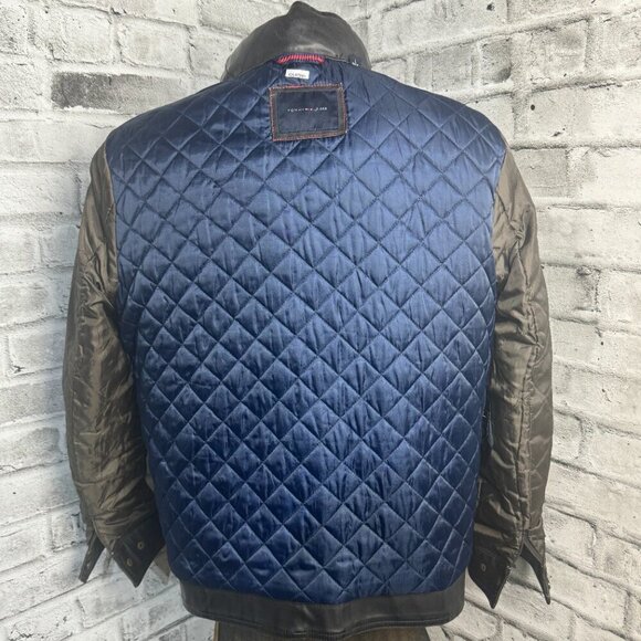 Tommy Hilfiger Faux Leather Quilt Lined Jacket - Picture 9 of 13